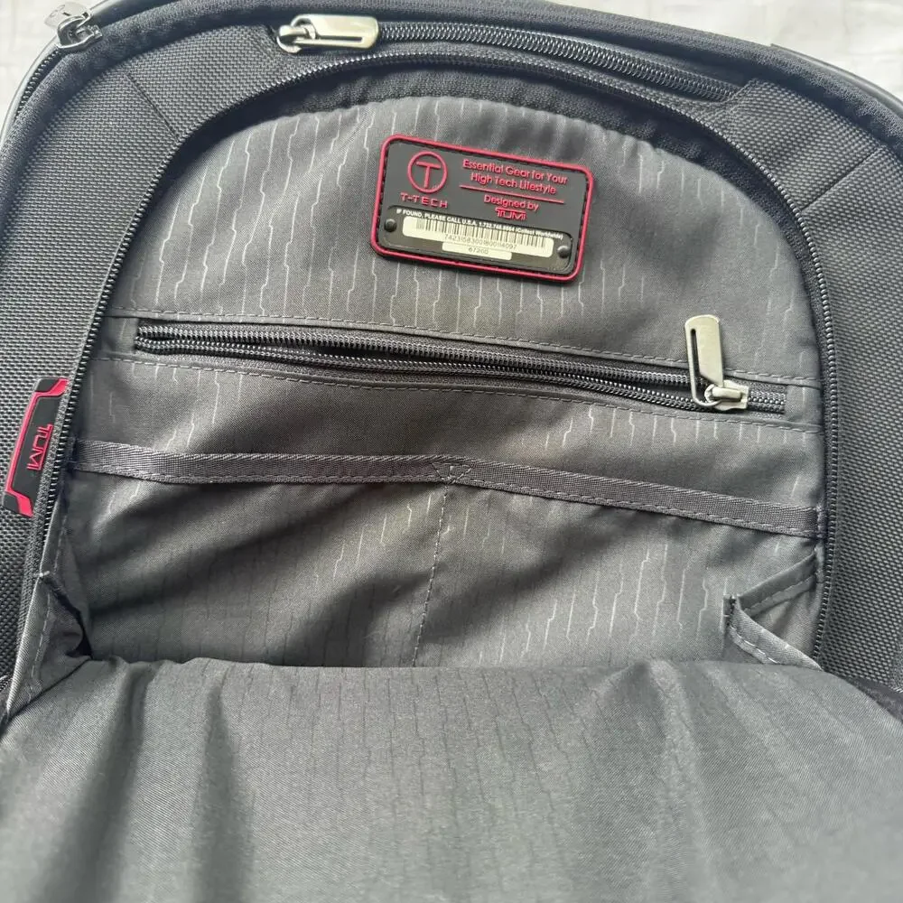 Tumi T Tech Wheeled Luggage Carry-on Ballistic Nylon Expandable 6720D - Picture 4 of 13